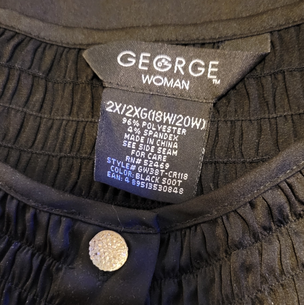 Plus Size Black Top - Picture 2 of 6